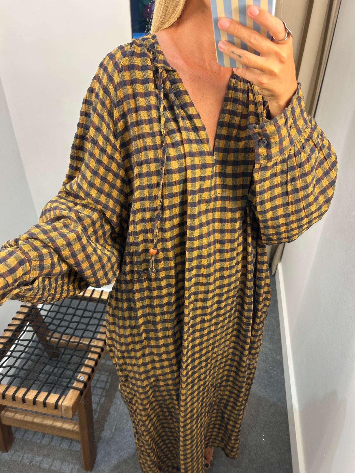Vestido cuadro Avispa