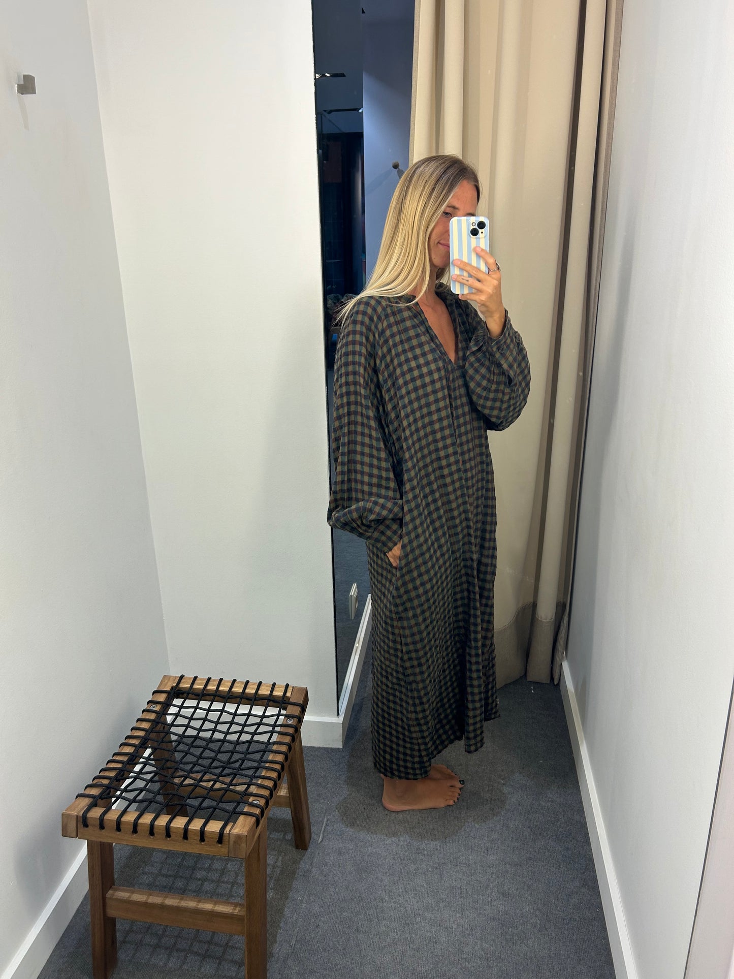 Vestido cuadro Oliva