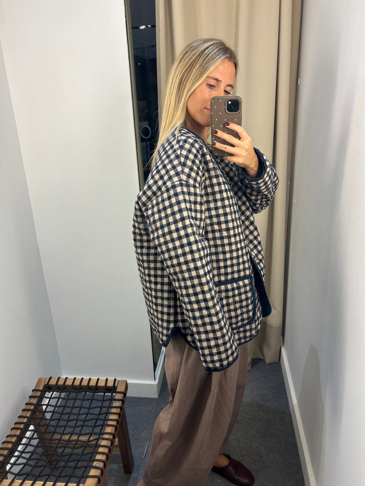 Chaqueta de cuadros