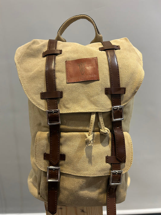 Mochila pc beige