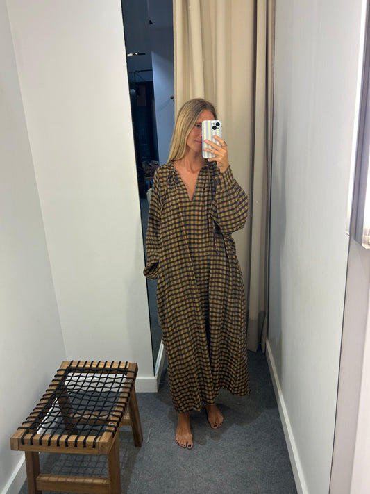 Vestido cuadro Avispa