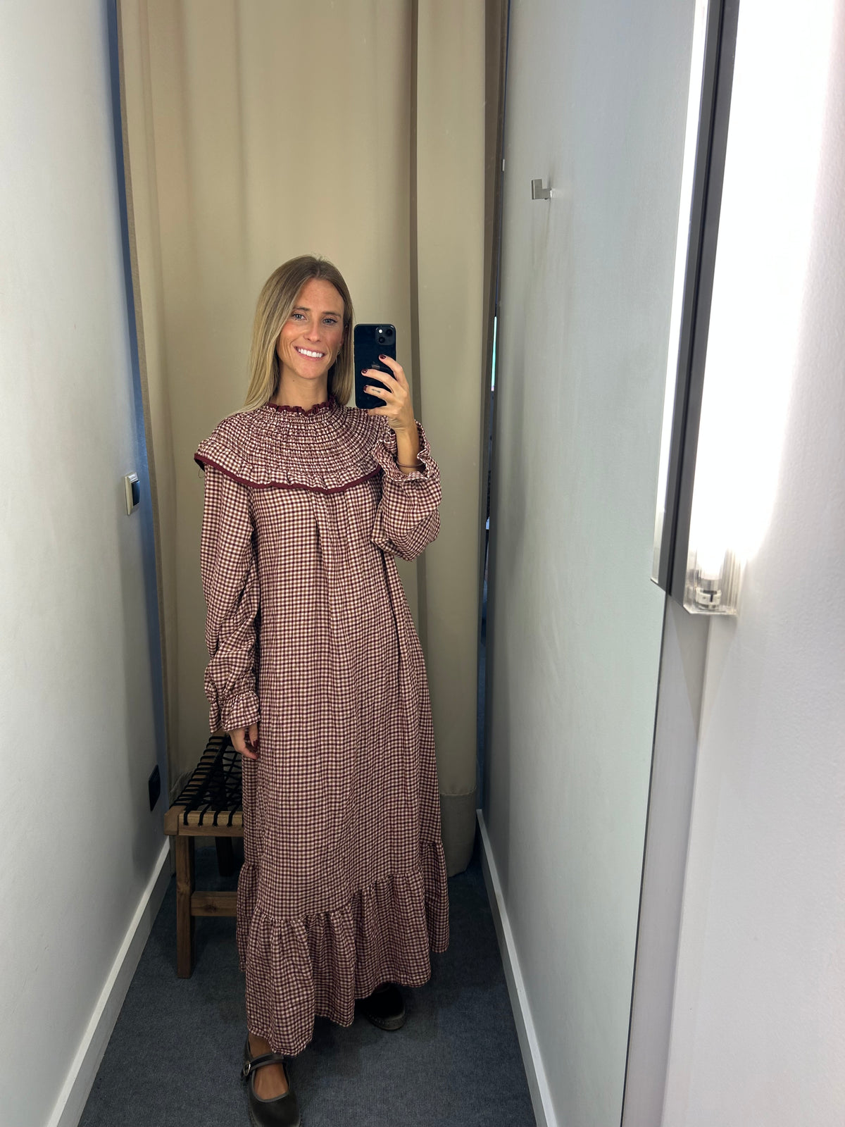 Vestido Cuello fruncido B