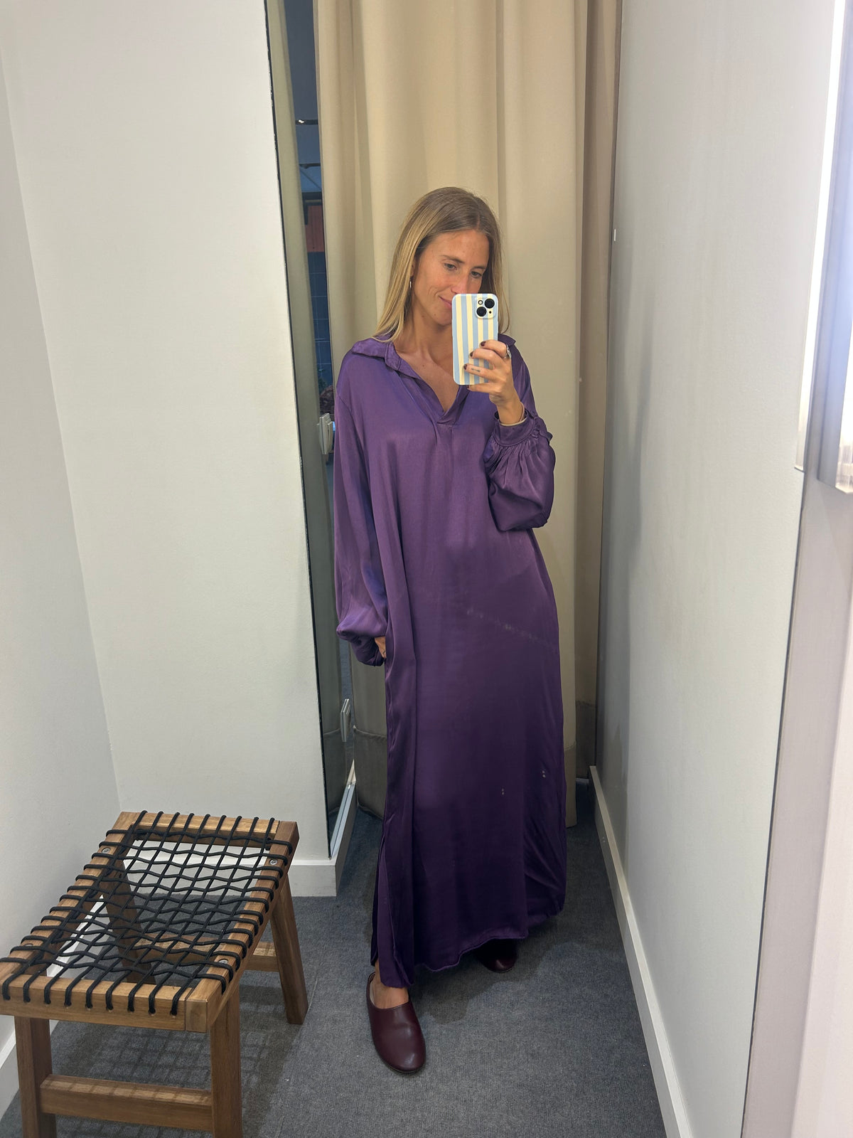Vestido lila fluido