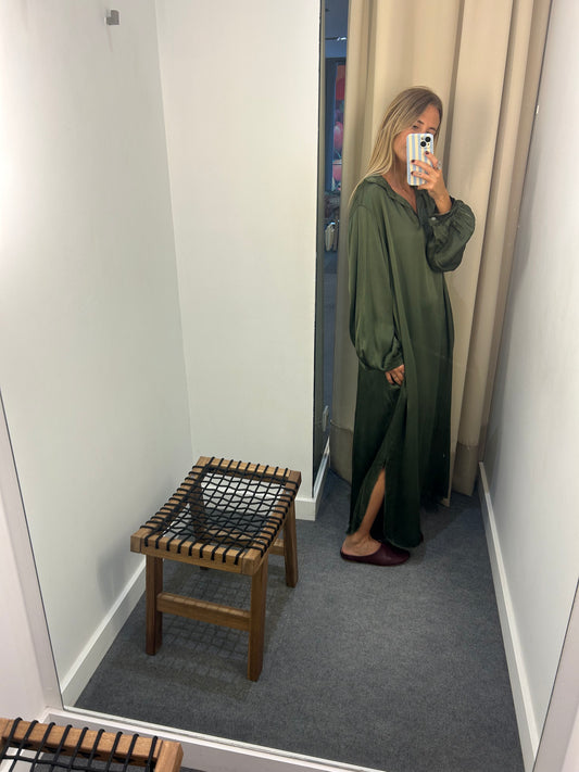 Vestido fluido verde