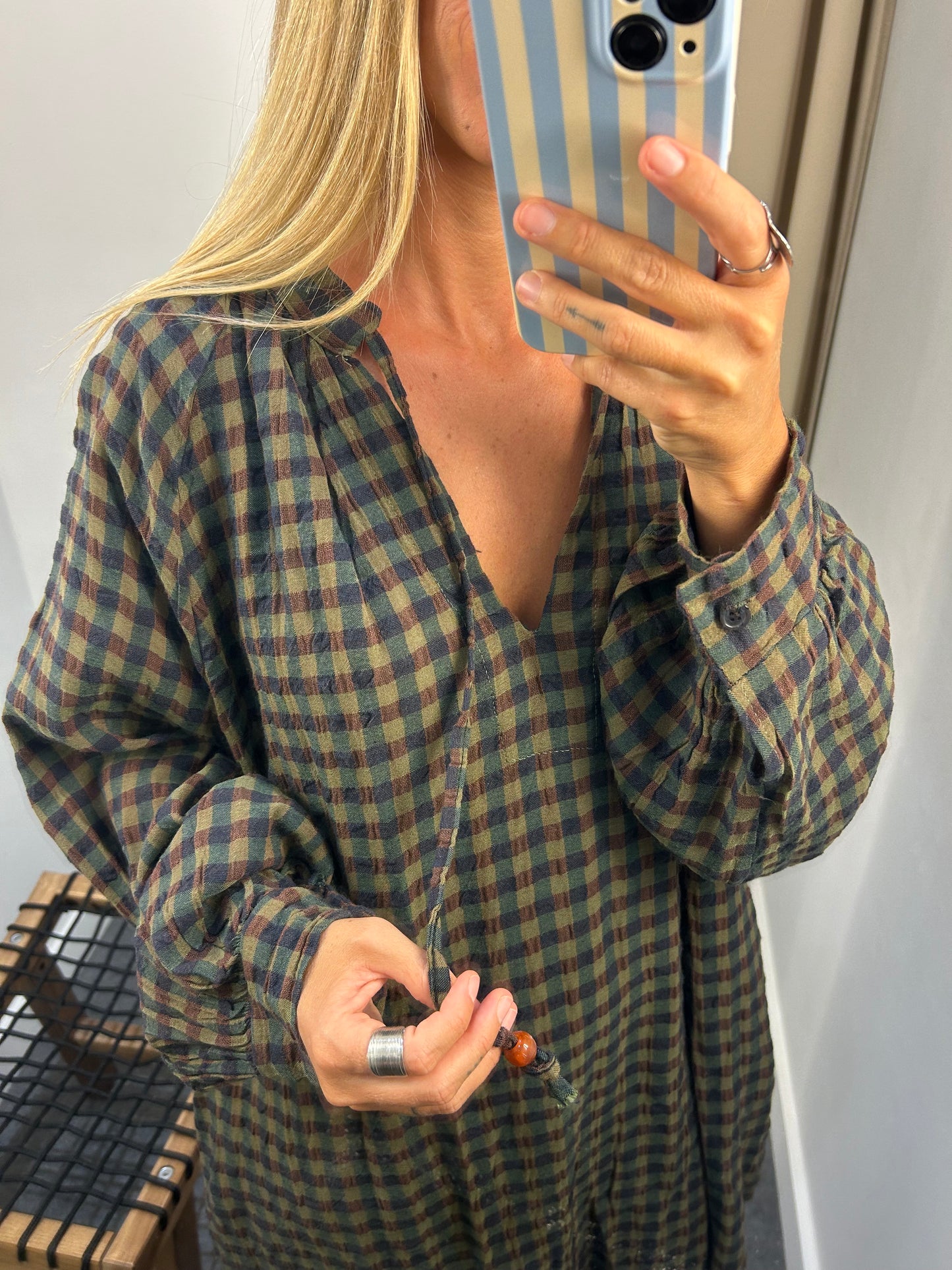 Vestido cuadro Oliva
