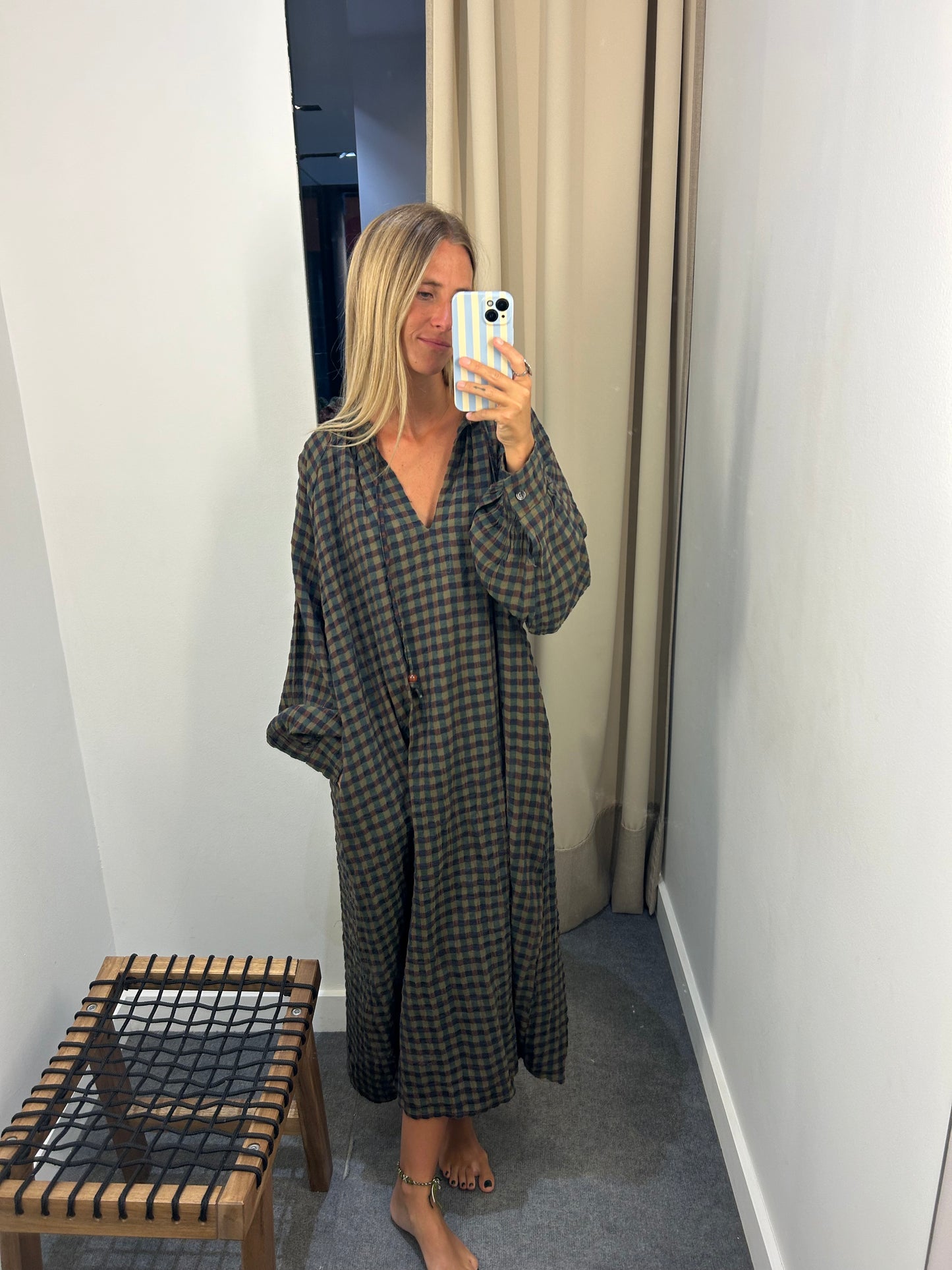 Vestido cuadro Oliva