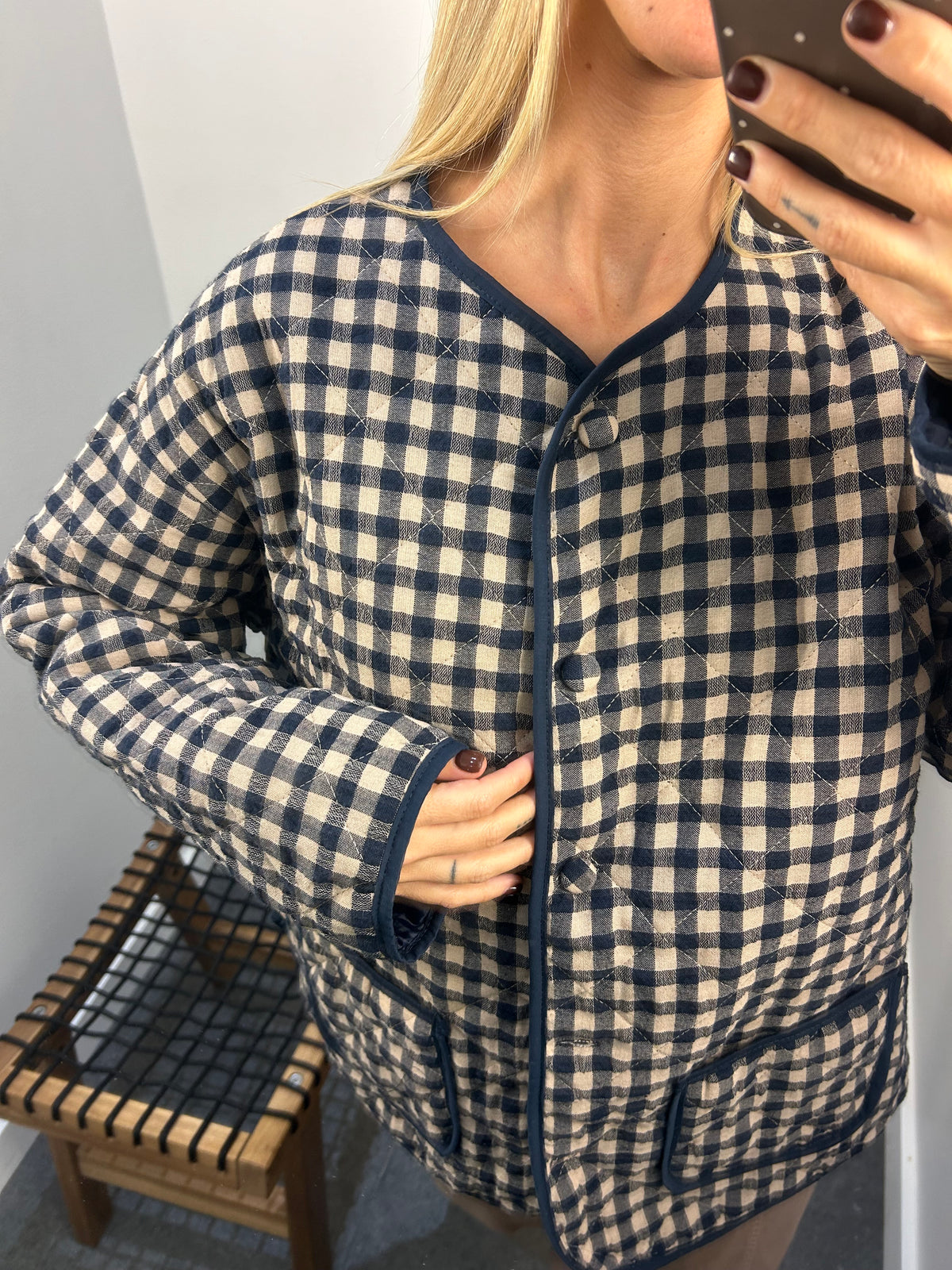 Chaqueta de cuadros